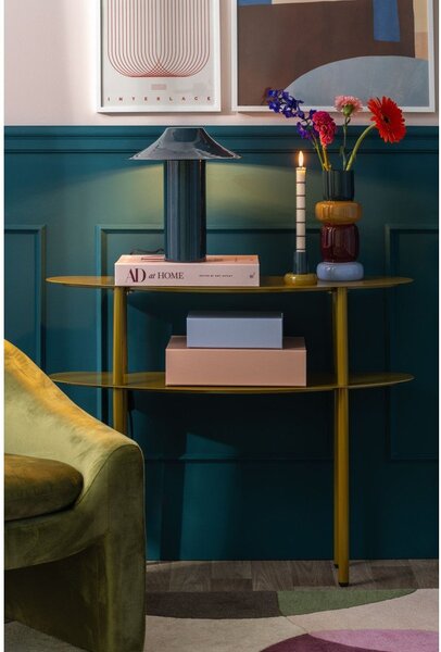 Метална конзолна маса в цвят каки 28x90 cm Paris – Leitmotiv