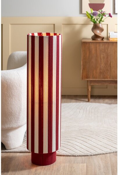 Червена/бяла въжена подова лампа (височина 106 cm) Vienna Stripes – Leitmotiv