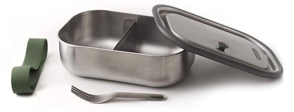Кутия за храна Black+Blum BAM-SS-L010, 1 л, Правоъгълна, Подходяща за фурна, Без BPA, Неръждаема стомана, Зелен