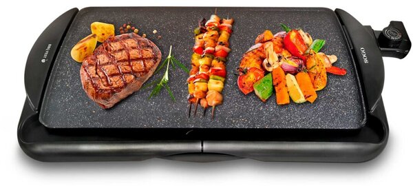Електрическа скара с гладка плоча SOGO BBQ FEST, 48x26 см, 2000W