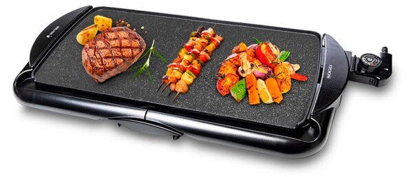 Електрическа скара с гладка плоча SOGO BBQ FEST, 48x26 см, 2000W