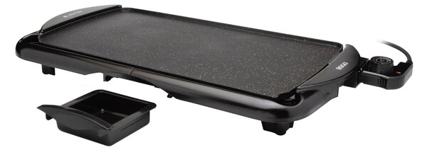 Електрическа скара с гладка плоча SOGO BBQ FEST, 48x26 см, 2000W