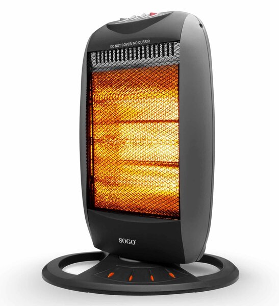 Халогенна печка SOGO, подова, 1200W