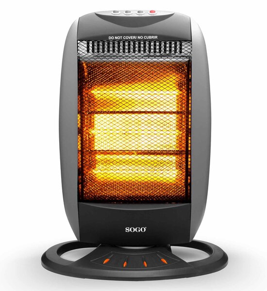 Халогенна печка SOGO, подова, 1200W