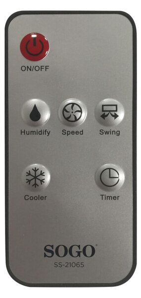 Портативен охладител и овлажнител SOGO COOL COMFORT, 80W, Сиво бял