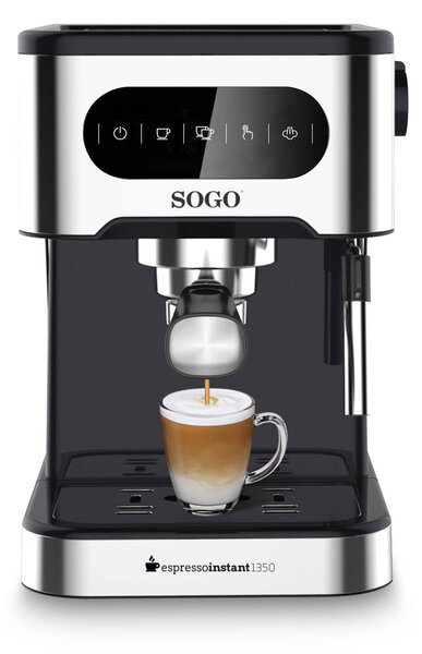 Еспресо кафемашина SOGO Espresso Instant, 20 Bar, 1.5л, 1350W