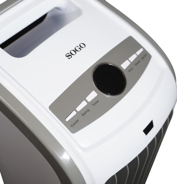 Портативен охладител и овлажнител SOGO COOL COMFORT, 80W, Сиво бял