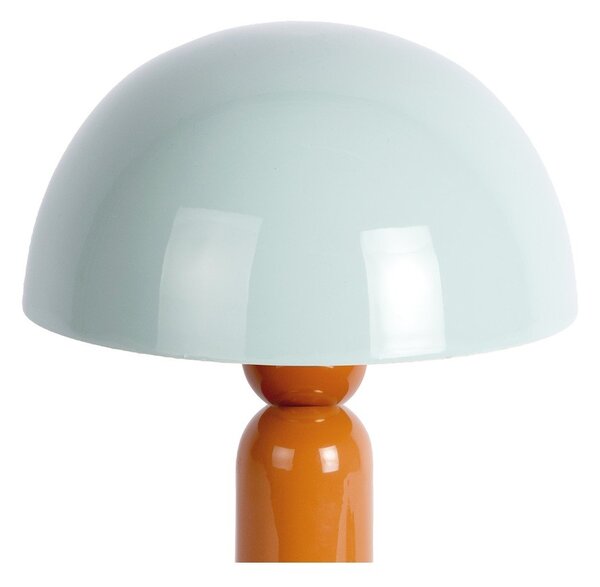 Оранжева/сиво-синя метална настолна лампа (височина 30 cm) Firenze round – Leitmotiv