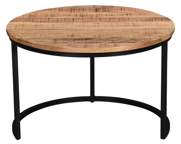 Комплект маси за кафе 3 части Frina boho Natural 70x70x45 cm