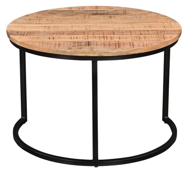 Комплект маси за кафе 3 части Frina boho Natural 70x70x45 cm