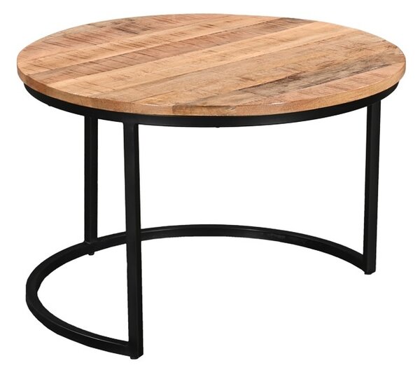 Комплект маси за кафе 3 части Frina boho Natural 70x70x45 cm