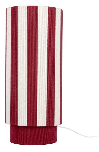 Червена/бяла въжена настолна лампа (височина 58 cm) Vienna Stripes – Leitmotiv