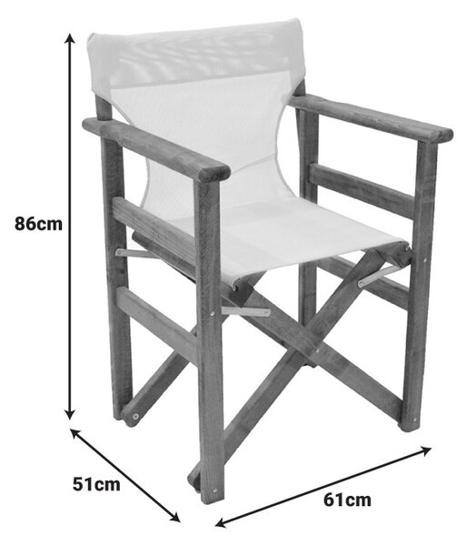 Директорски стол Retto Ecru 61x51x86 cm