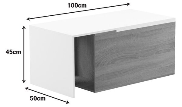 Масичка за кафе Extera Extera White 160x50x45 cm