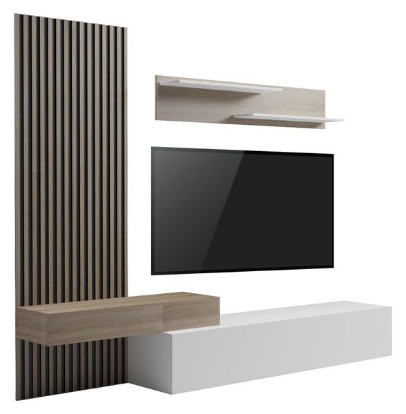 Litende TV скрин Litende White 249.4x42.2x199.5 cm
