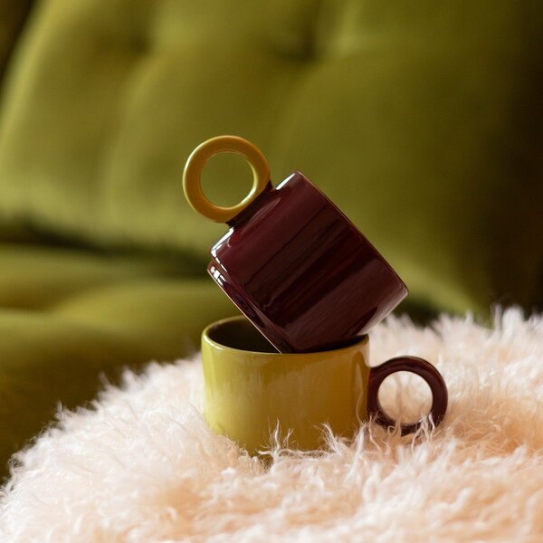 Бордо глинена чаша 280 ml Lou – ONA