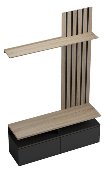 ТВ скрин Perlento Black 140x41x219,5 cm