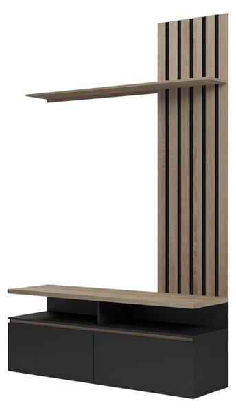 ТВ скрин Perlento Black 140x41x219,5 cm