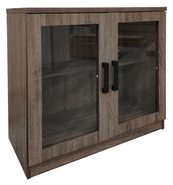 Шкаф за обувки витрина Sapato Натурален 80x40x80 см