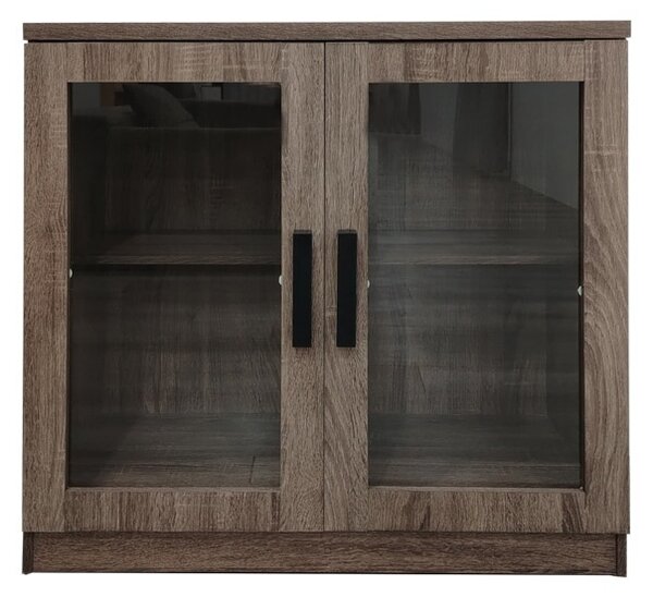 Шкаф за обувки витрина Sapato Натурален 80x40x80 см