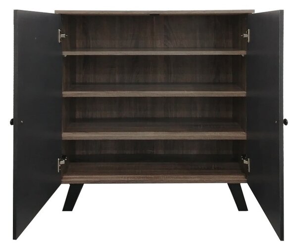 Шкаф за обувки Cathi Кафяв 80x34x95 см