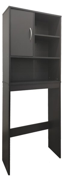 Шкаф за баня за пералня Tazien Тъмносив 60x24x168.5 см