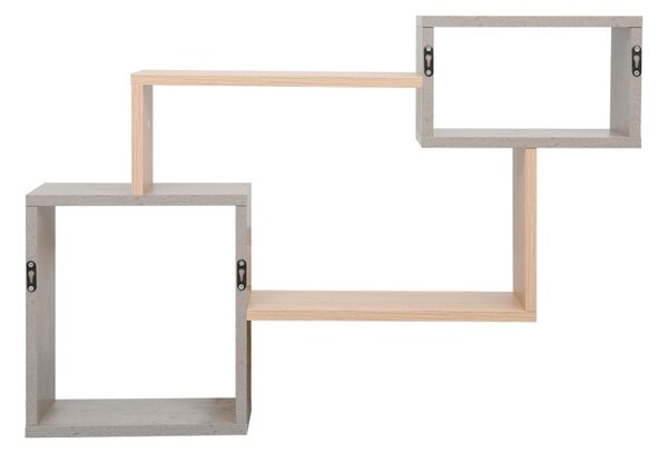 Стенен рафт Beldra Сив 84x15x57.8 см