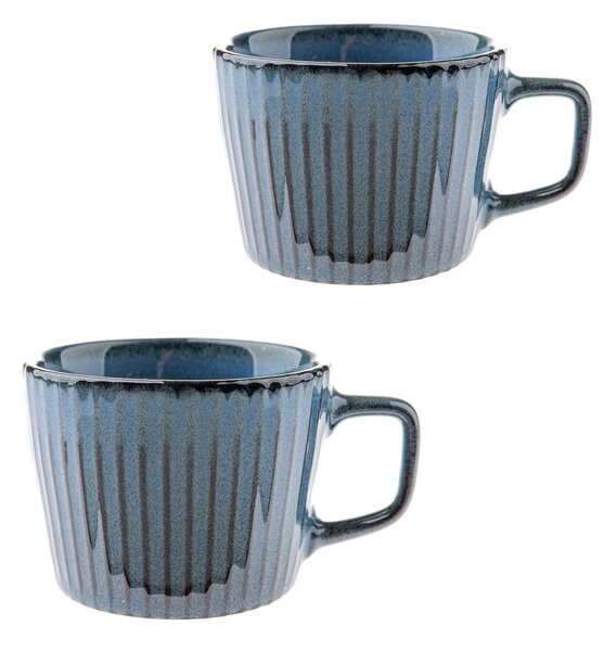 Сини керамични чаши в комплект 2 бр. за капучино 190 ml Tone – Dakls