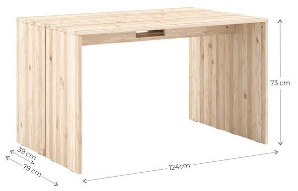 Трапезна маса от масивен бор 79x124 cm Join-In – Karup Design