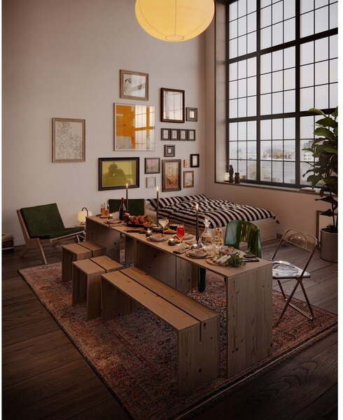 Трапезна маса от масивен бор 79x124 cm Join-In – Karup Design