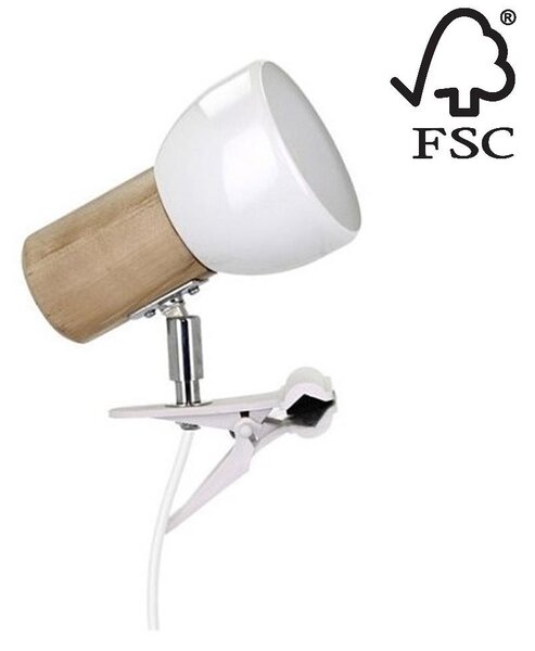 Spot-Light 2224160WK - Лампа с щипка SVENDA 1xE27/60W/230V