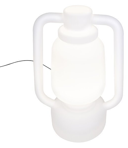 Интелигентна подова лампа бяла 110 см с Wifi G95 - Storm Extra Large