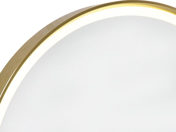 Огледало за баня медно 50 см с LED 3-степенно димиране с докосване кръгло - Miral
