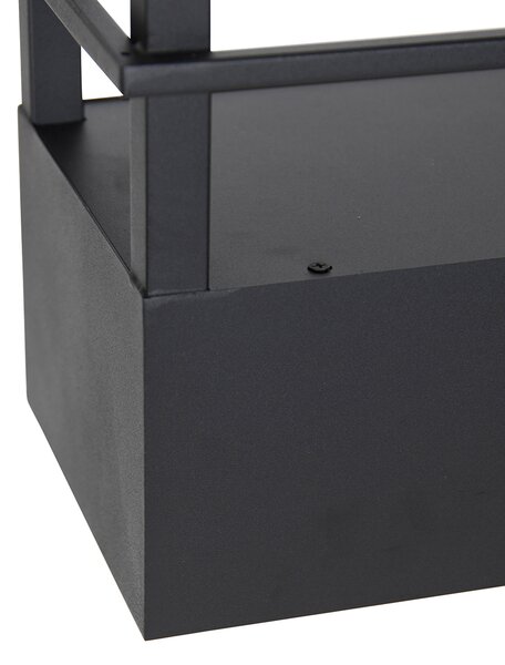 Интелигентен висящ аплик черен с рафт с 4 Wifi GU10 - Cage Rack