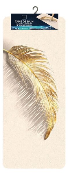 Светлокафяв килим за баня 50x120 cm Angelica – douceur d'intérieur