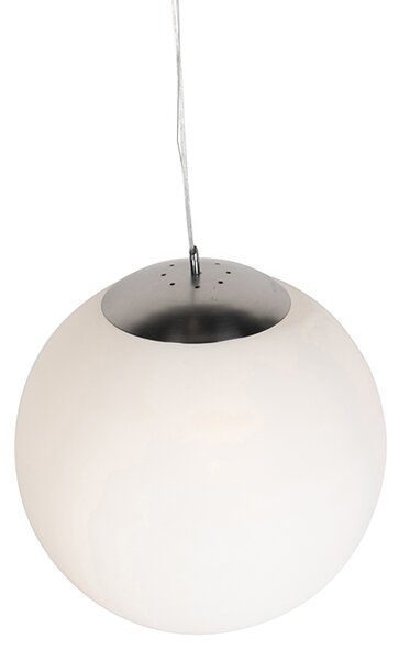 Скандинавски висящ аплик от опалово стъкло 50cm - Ball 50
