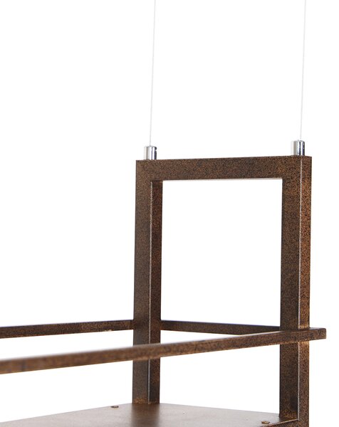 Интелигентен висящ аплик ръждиво кафяв с рафт с 4 Wifi A60 - Cage Rack