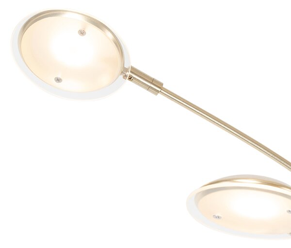 Дизайнерски подов аплик месинг с LED 5-светлини - Sixties Trento