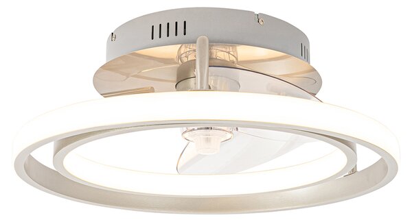 Стоманен вентилатор за таван 46,5 см с LED и дистанционно управление - Kees