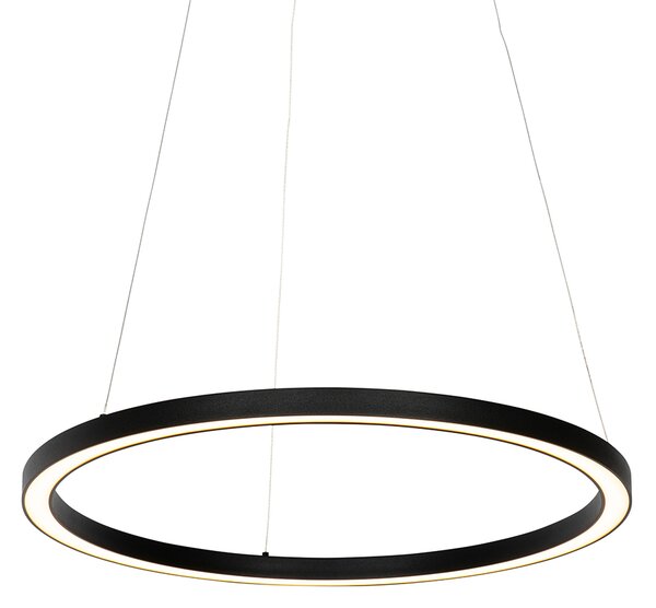 Висяща лампа черна 60 см с LED 3-степенна димируема - Girello