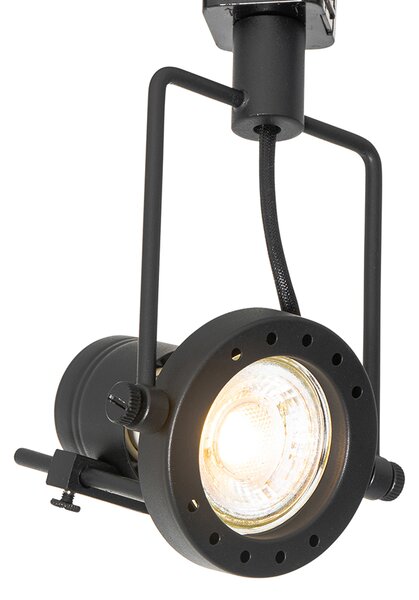 Интелигентна релсова система за осветление черна 1-фазна вкл. 5 Wifi GU10 - Iconic Suplux