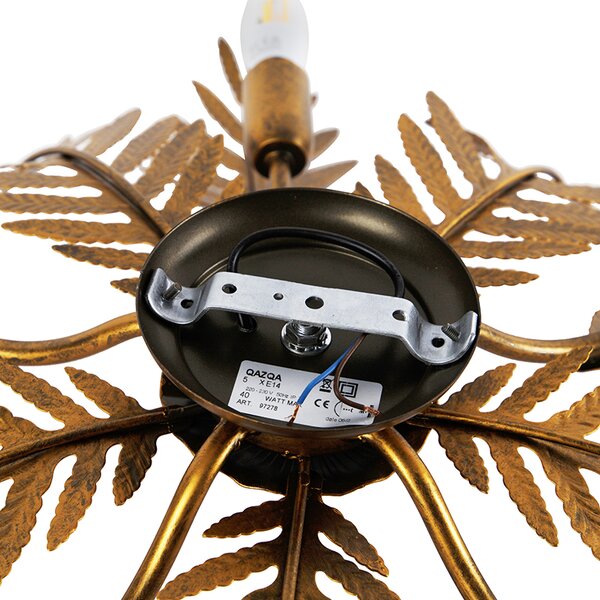 Винтидж смарт плафон златен 70 см вкл. 5 WiFi B35 - Botanica