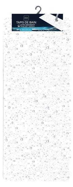 Светлосив килим за баня 50x120 cm Splash – douceur d'intérieur