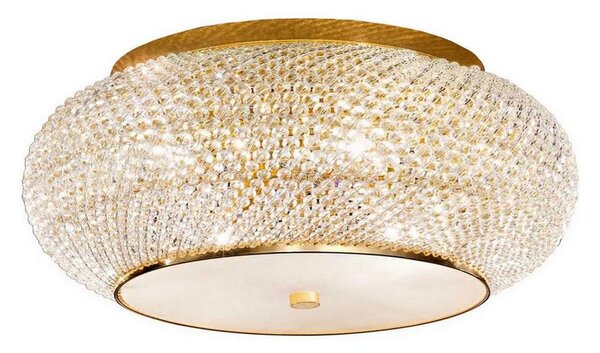 Ideal Lux - Кристален плафон PASHA 14xE14/40W/230V Ø 65 cm златист