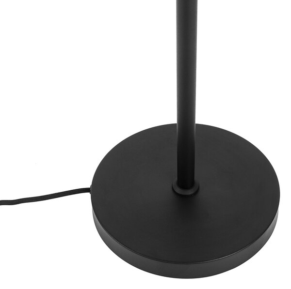 Интелигентна подова лампа черна регулируема с 3 Wi-Fi P45 - Mesh