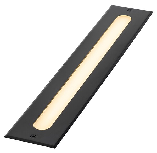 Модерен наземна лампа черна 50 см с LED IP65 - Eline