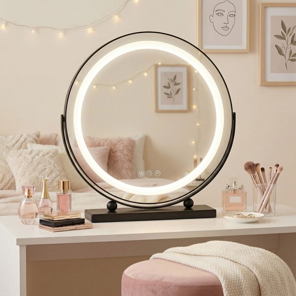 Огледало LED MAKE-UP Black 40 cm