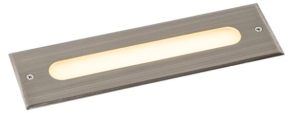 Модерен наземна лампа стомана 30 см с LED IP65 - Eline