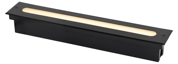 Модерен наземна лампа черна 50 см с LED IP65 - Eline