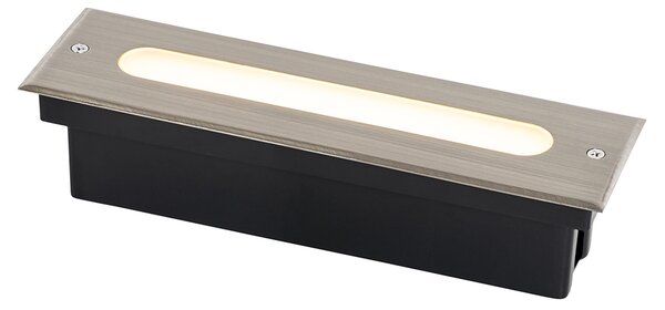 Модерен наземна лампа стомана 30 см с LED IP65 - Eline